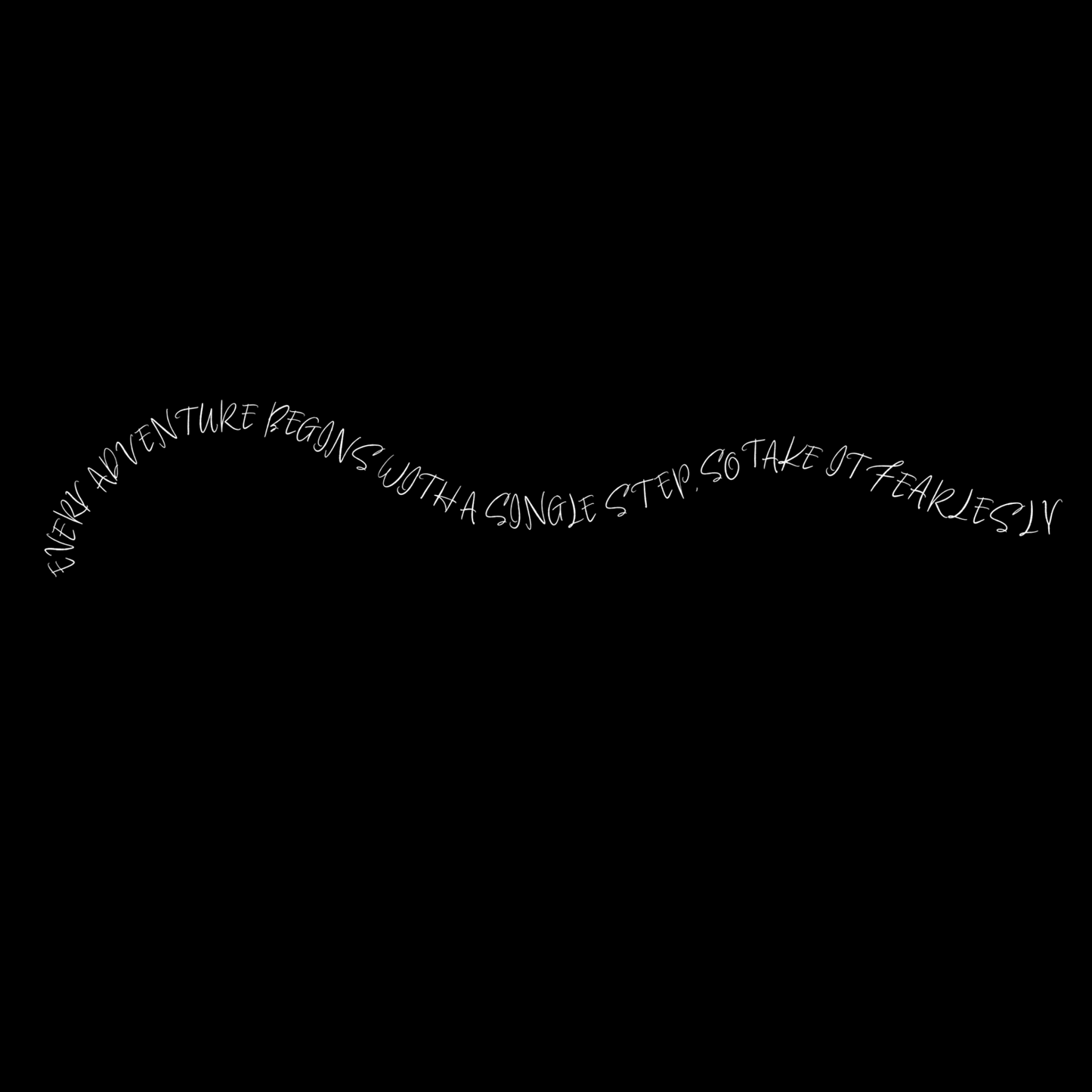 Women's "Every Adventure Begins with" Front and Back Design Sweatshirt - White