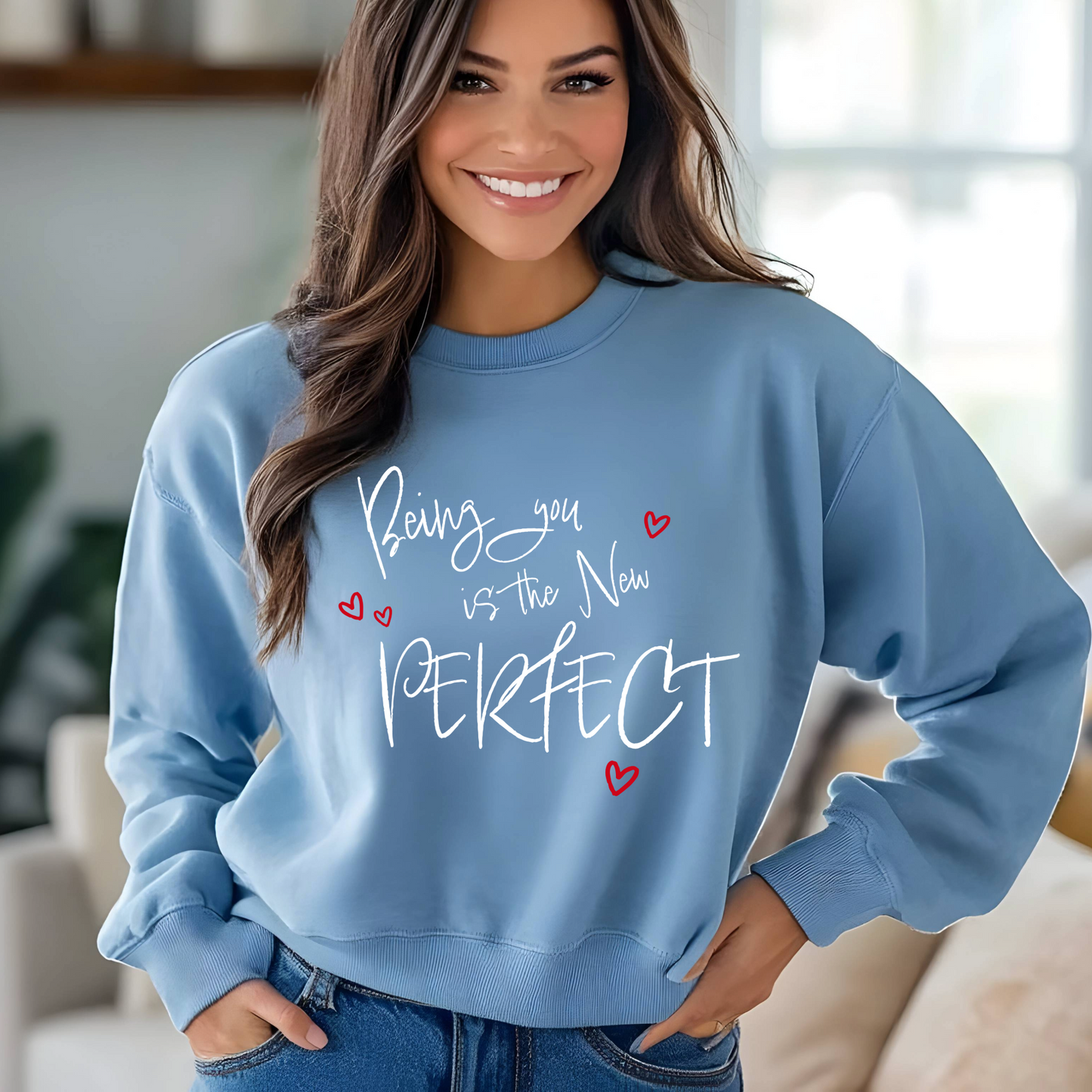 Women's Being you is the New Perfect - White