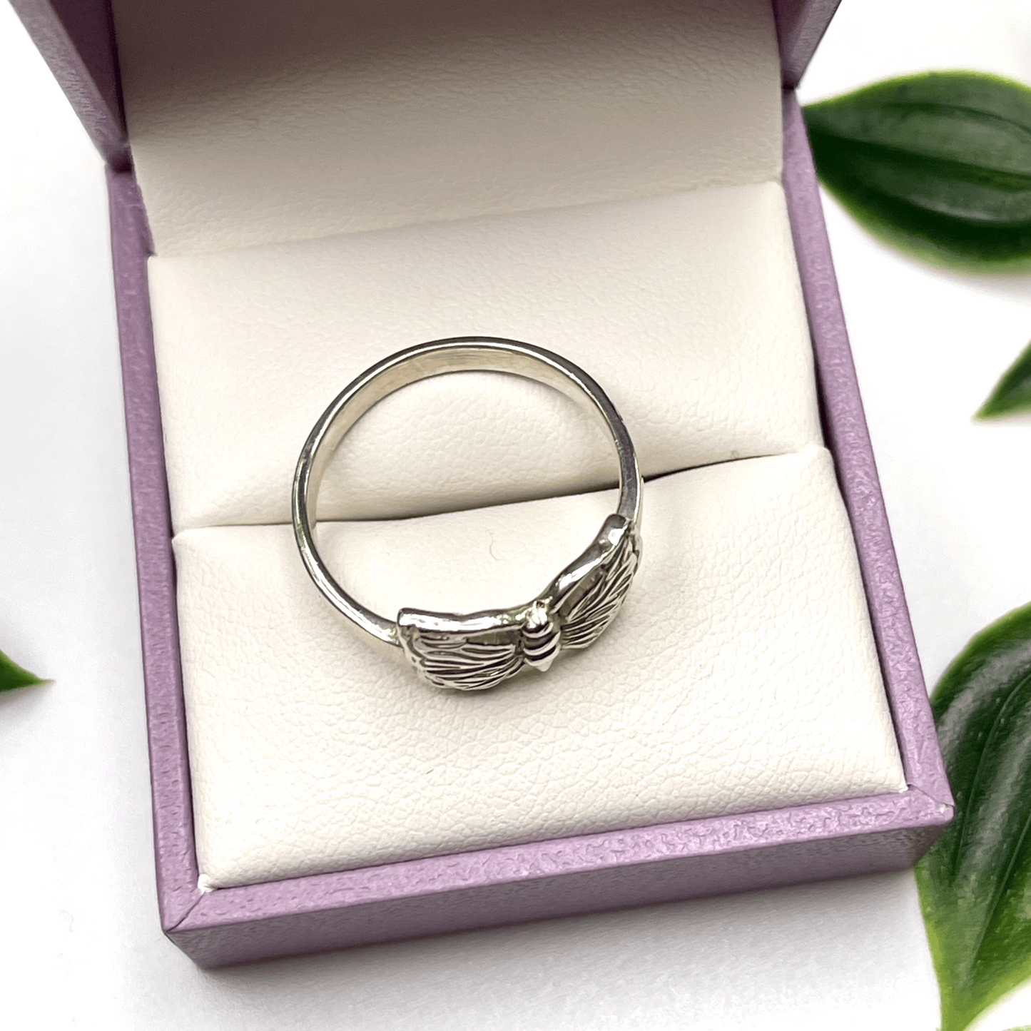 Women’s Sterling Silver Butterfly Ring – Elegant & Symbolic (US Size 8.5 and 6.5)