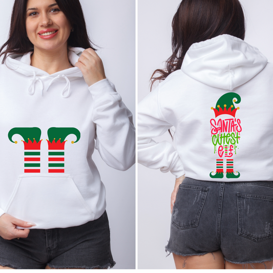 Women's Santa’s Cutest Elf Oversized Hoodie