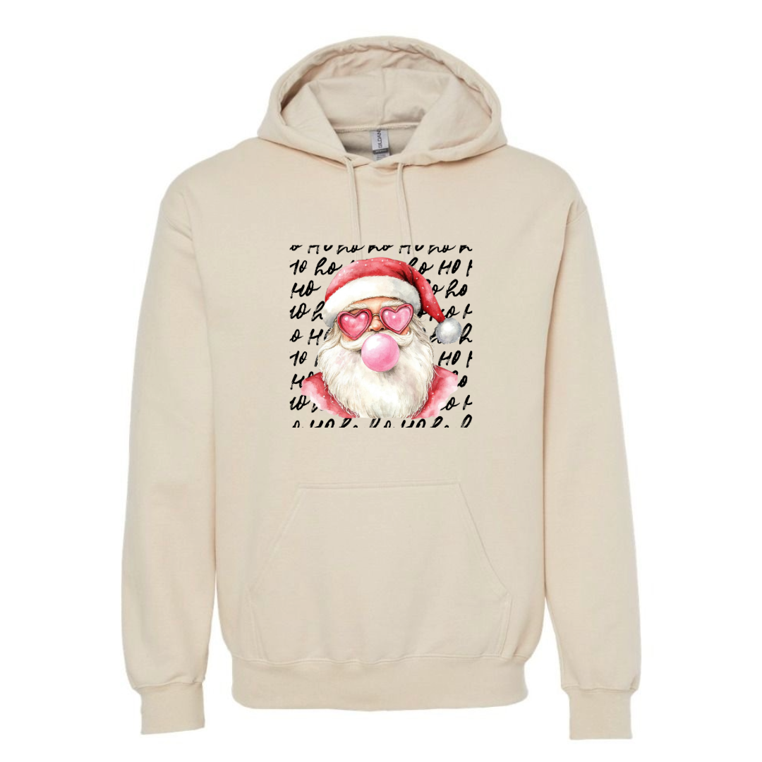 Women's Santa Popping Bubblegum Oversized Hoodie