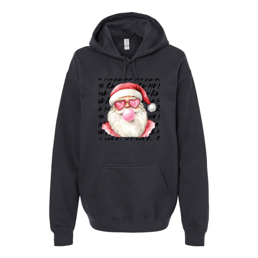 Women's Santa Popping Bubblegum Oversized Hoodie
