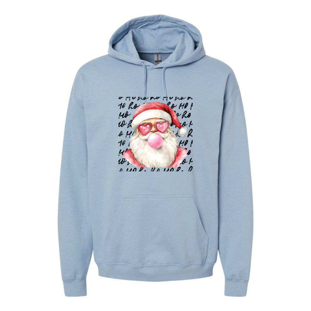 Women's Santa Popping Bubblegum Oversized Hoodie