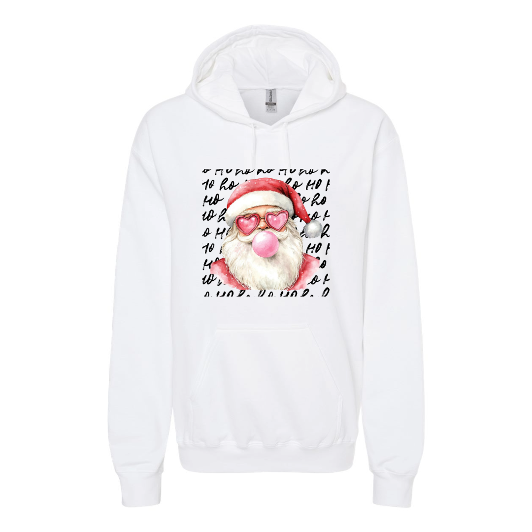 Women's Santa Popping Bubblegum Oversized Hoodie
