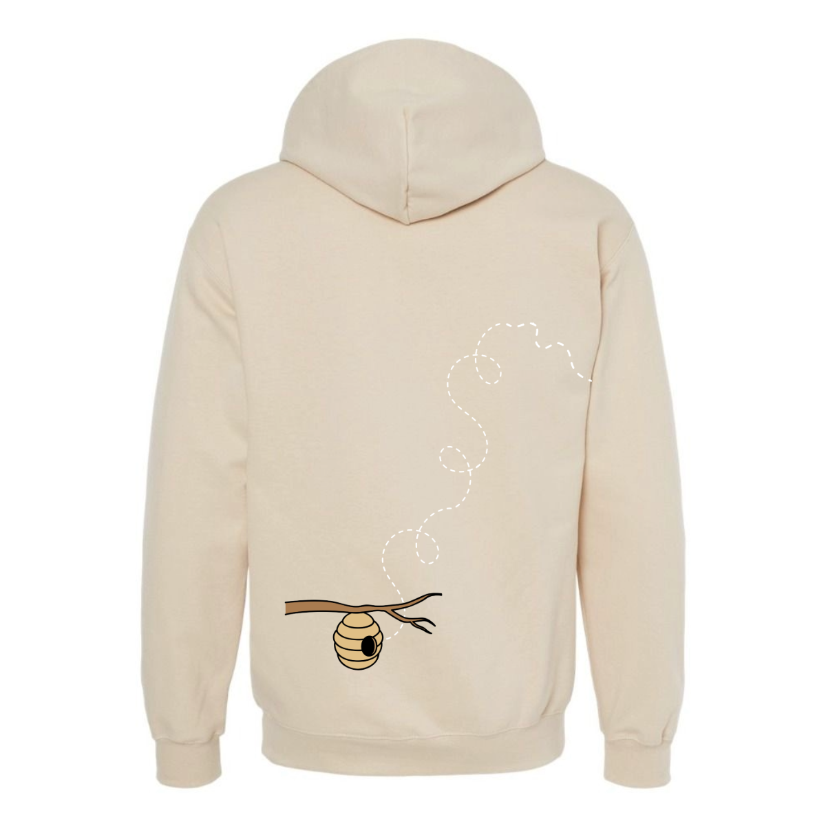 Women's Flying Bee Oversized Hoodie - White