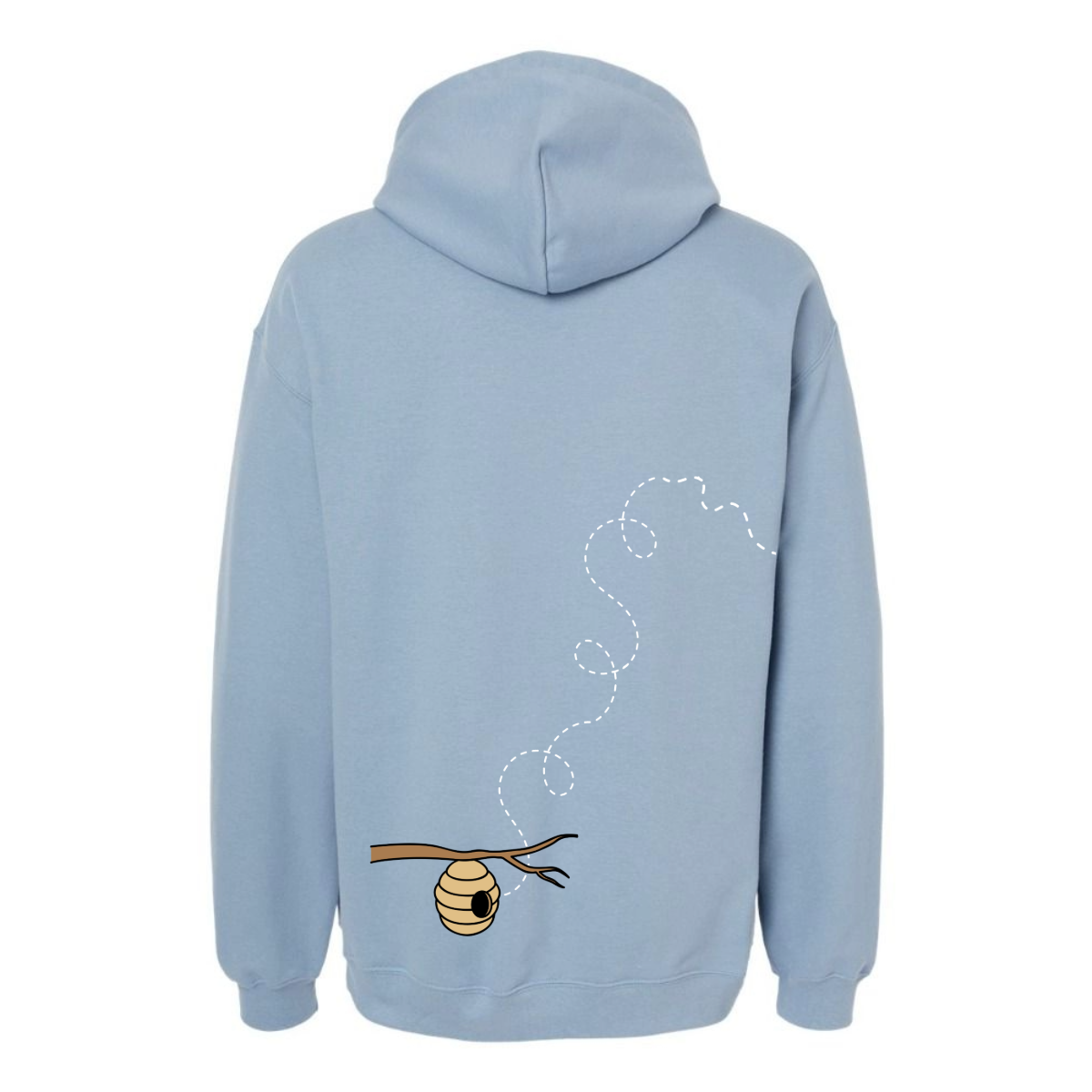 Women's Flying Bee Oversized Hoodie - White