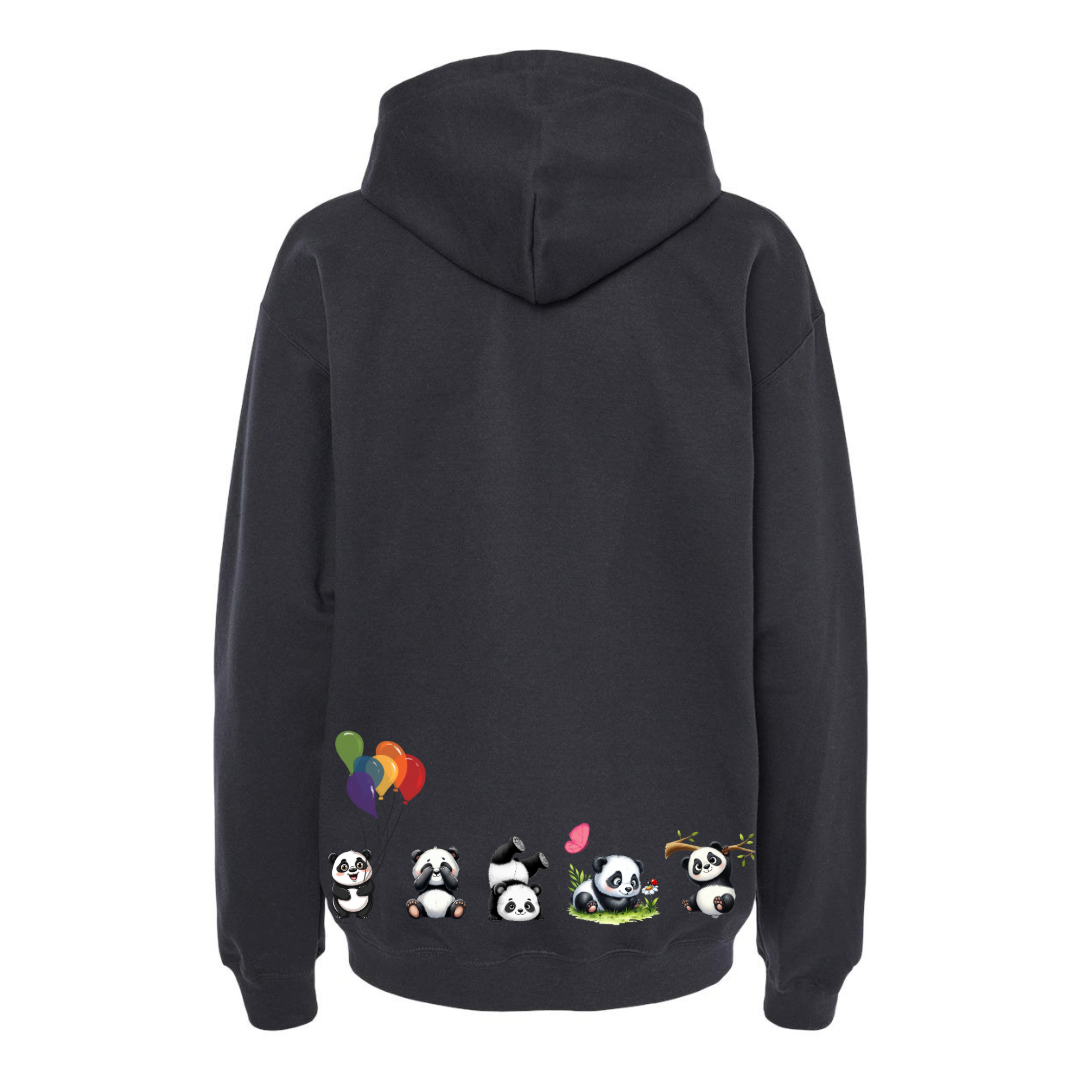 Playful Panda Squad Oversized Hoodie