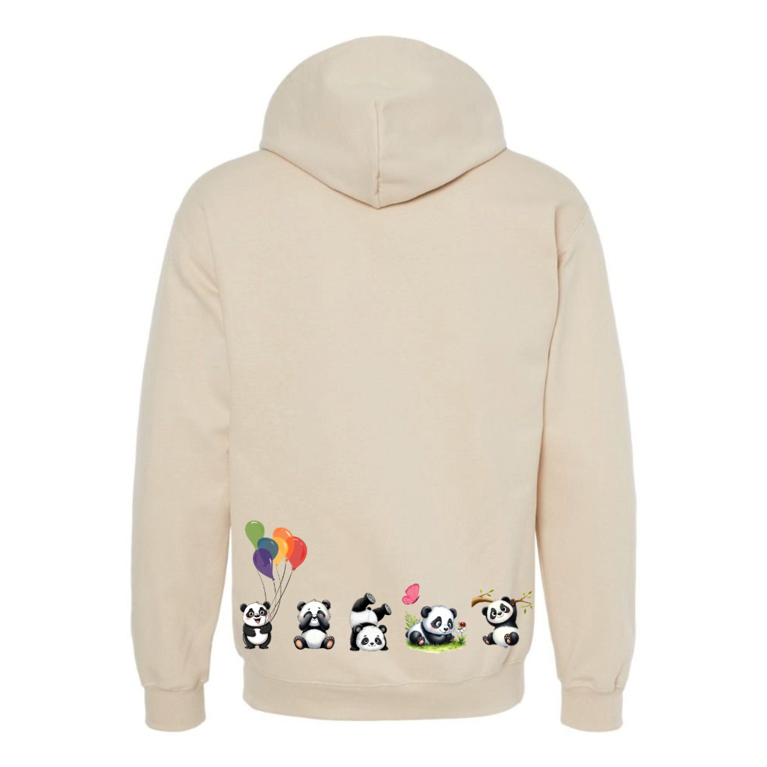 Playful Panda Squad Oversized Hoodie