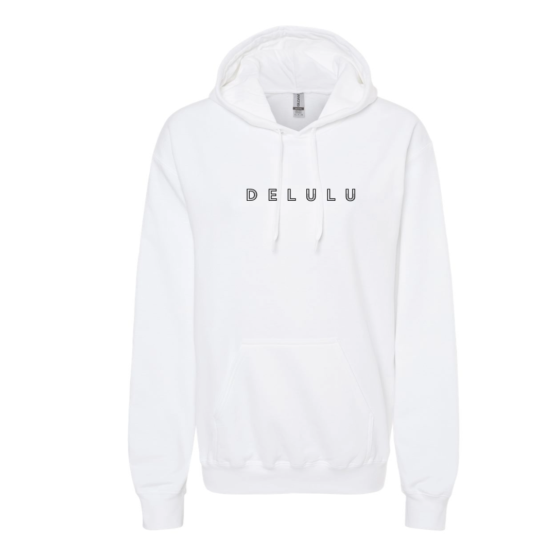 Men's Delulu Oversized Hoodie - Black