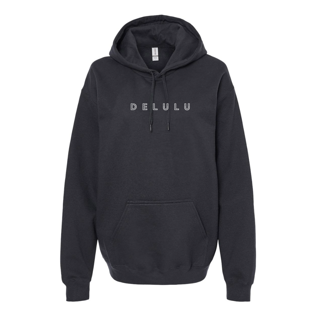 Men's Delulu Oversized Hoodie - White