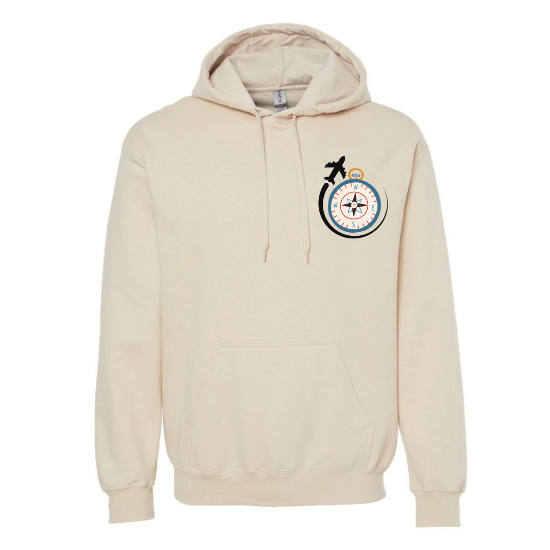 Taking Off on the Next Expedition Hoodie – Double-Sided Travel Sweatshirt – Unisex Midweight Adventure Pullover