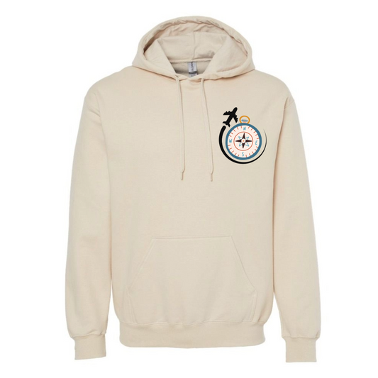 Taking Off on the Next Expedition Hoodie – Double-Sided Travel Sweatshirt – Unisex Midweight Adventure Pullover