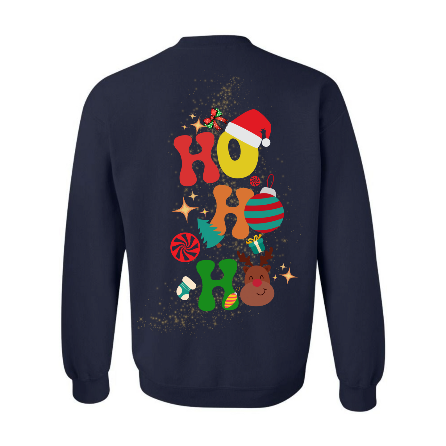 Women's Ho Ho Ho Front & Back Sweatshirt