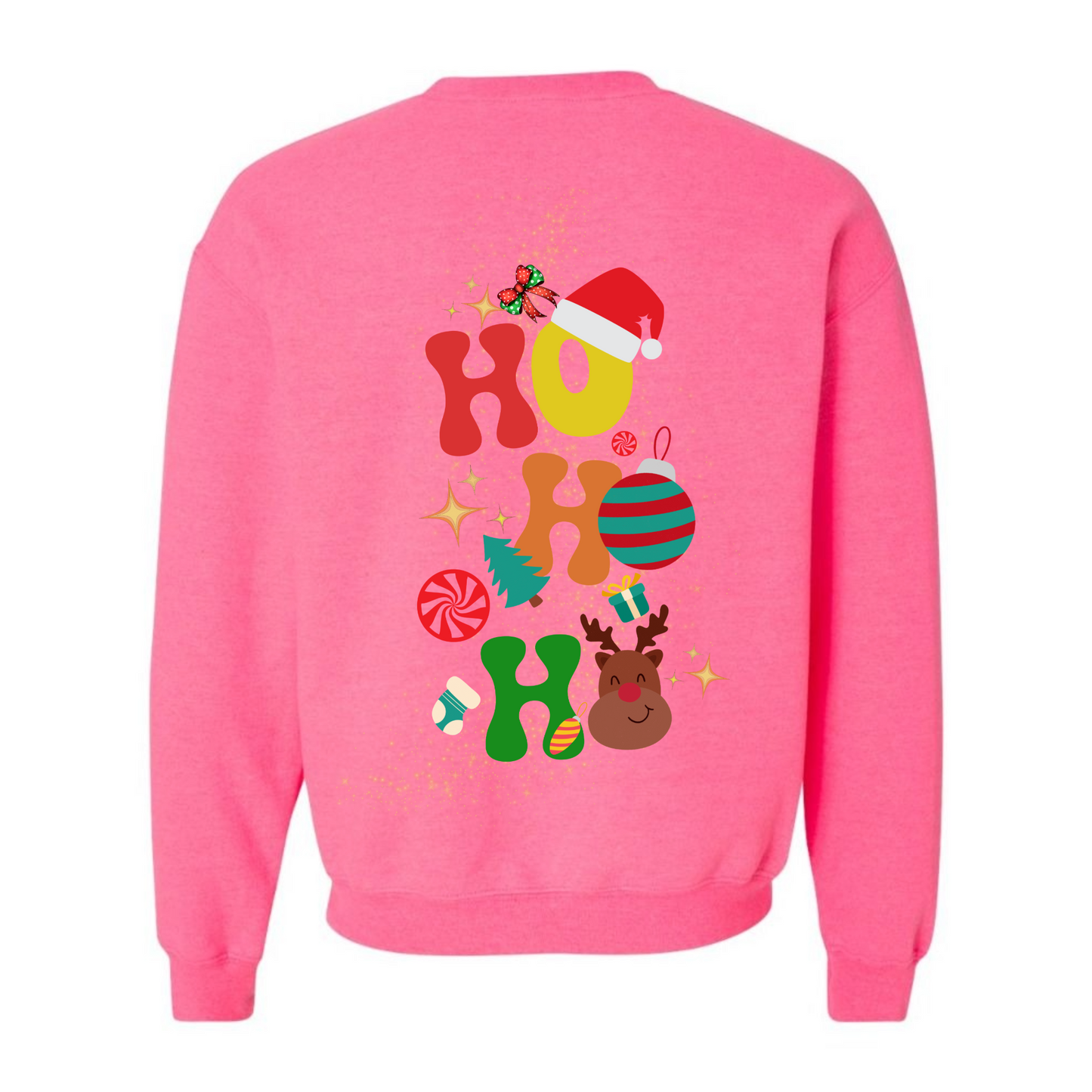 Women's Ho Ho Ho Front & Back Sweatshirt