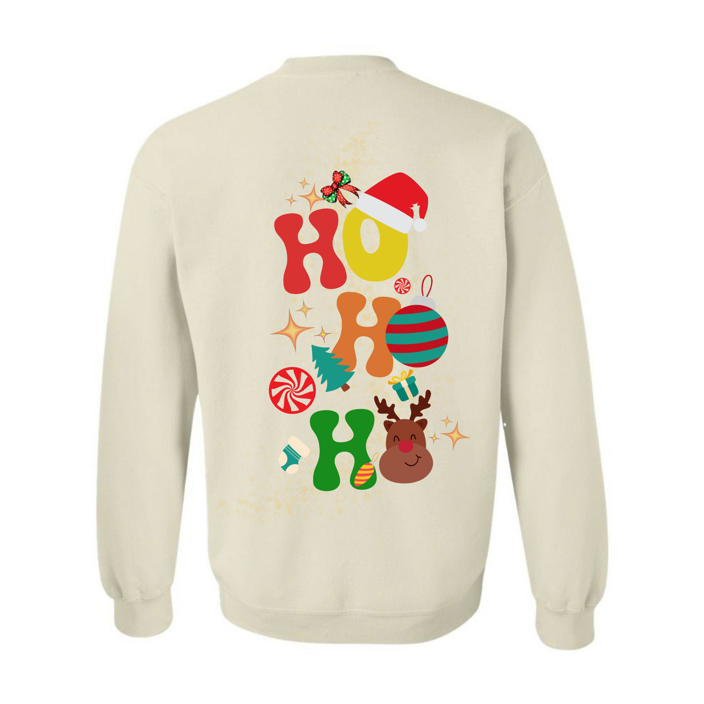 Women's Ho Ho Ho Front & Back Sweatshirt