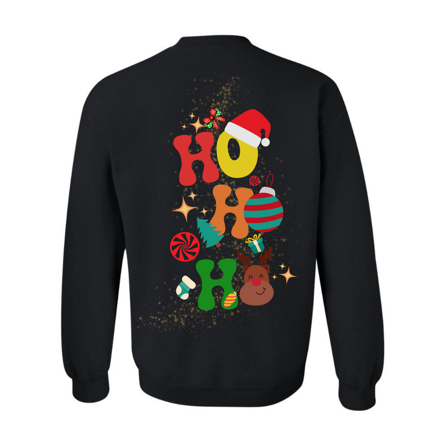 Women's Ho Ho Ho Front & Back Sweatshirt