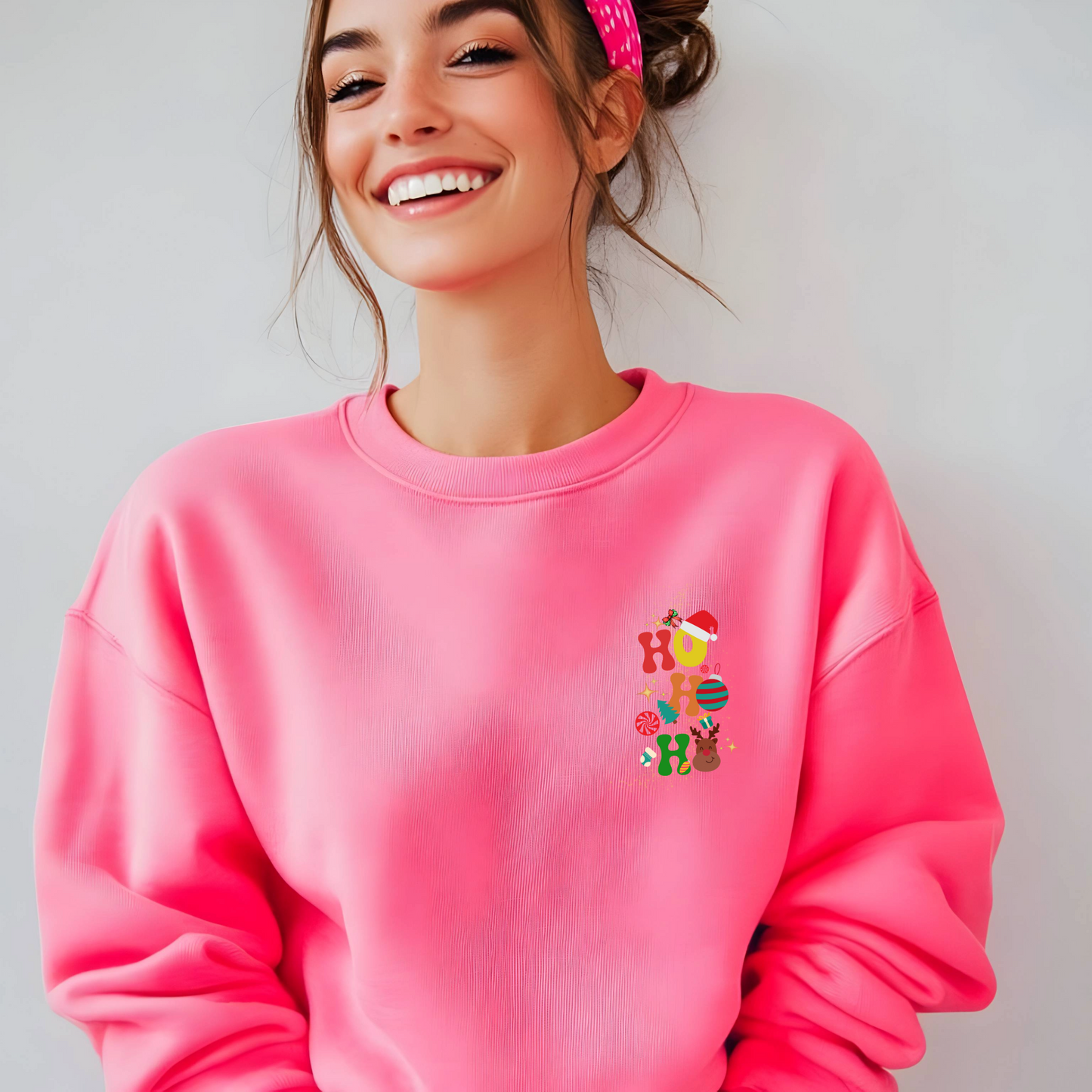 Women's Ho Ho Ho Front & Back Sweatshirt