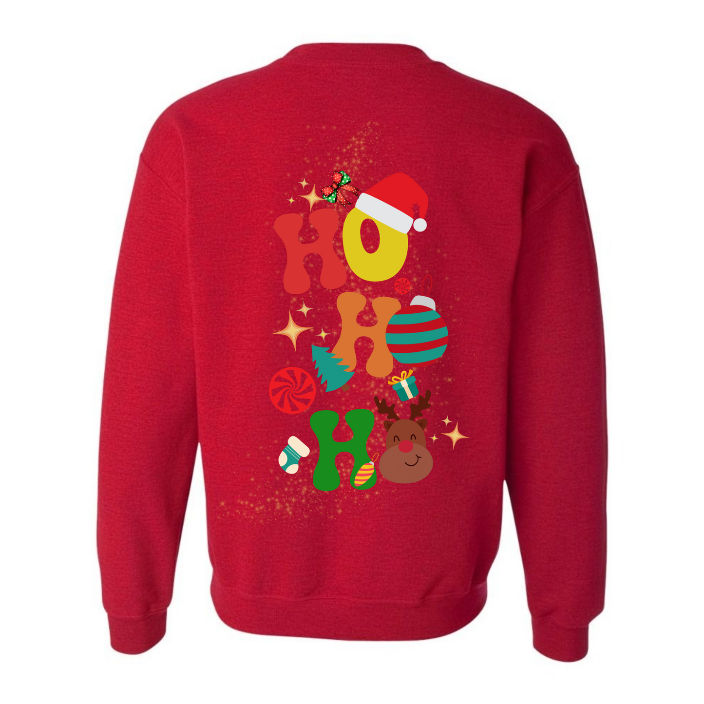 Women's Ho Ho Ho Front & Back Sweatshirt