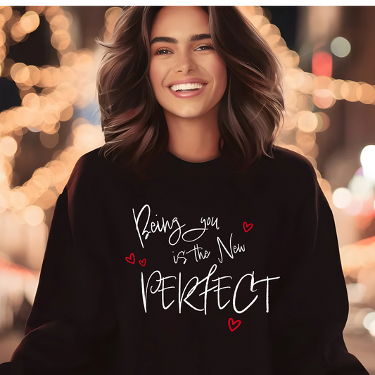 Women's Being you is the New Perfect - White