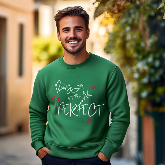 Men's Being you is the New Perfect - White